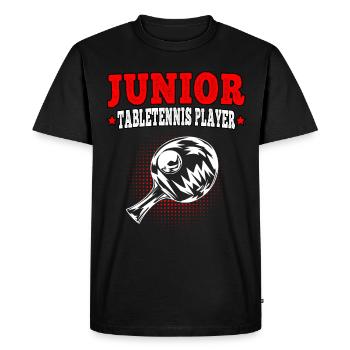 Table tennis junior table tennis players - Men's Premium Organic T-Shirt - black - Front - Nico (187cm)