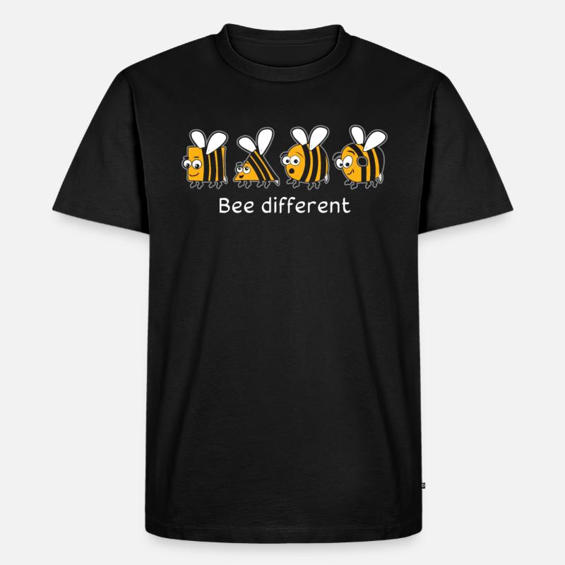 Bee Different Bees - Men's Premium Organic T-Shirt - black