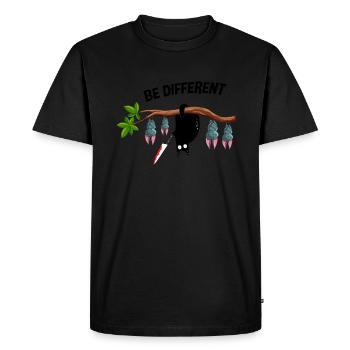 Soyez un chat différent Soyez vous Chat de sensibilisation à l’autisme - T-shirt Premium bio Homme - noir - Devant - Nico (187cm)