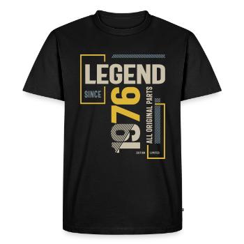 Legend Since 1976 47 birthday - Men's Premium Organic T-Shirt - black - Front - Nico (187cm)