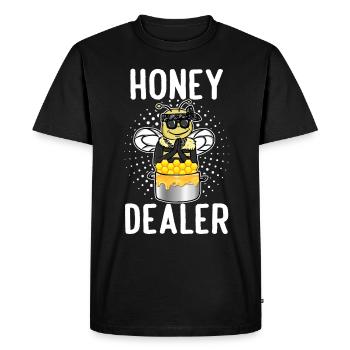Marchand de miel Apiculteur Apiculture du miel Apiculture - T-shirt Premium bio Homme - noir - Devant - Nico (187cm)