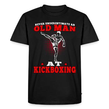 Kickboxing is an important Muay Thai martial art - Men's Premium Organic T-Shirt - black - Front - Nico (187cm)
