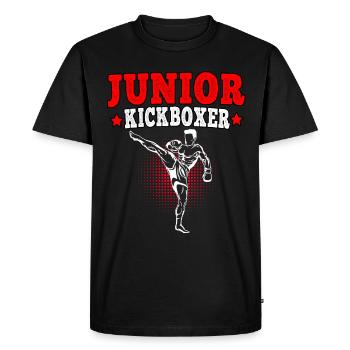 Kickboxing Young Kickboxer Muay Thai Martial Arts - Men's Premium Organic T-Shirt - black - Front - Nico (187cm)