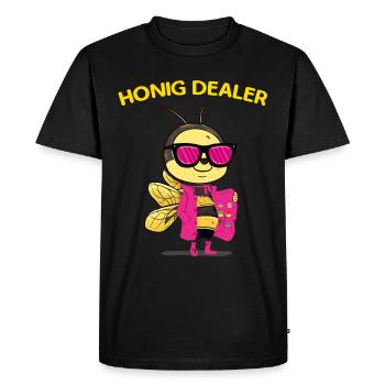 Honig Dealer Imker Honig Biene Imkerei Bienenzucht - Männer Premium Bio T-Shirt - Schwarz - Vorne - Nico (187cm)