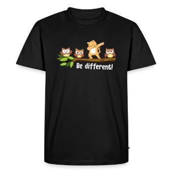 Soyez différent Lion Soyez vous Autisme Sensibilisation Lion - T-shirt Premium bio Homme - noir - Devant - Nico (187cm)