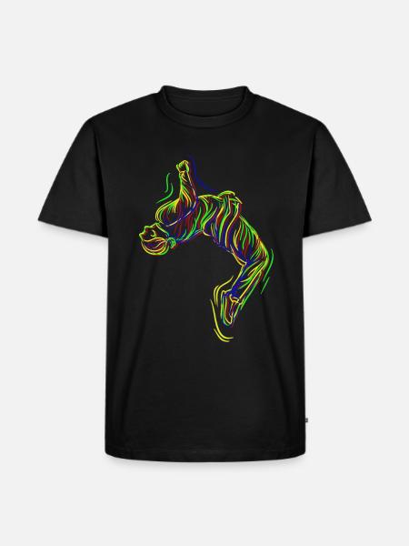 Parkour Backflip - Men's Premium Organic T-Shirt - black