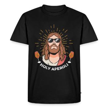 Cocktail Saint Jesus Christ Cocktail Boisson - T-shirt Premium bio Homme - noir - Devant - Nico (187cm)