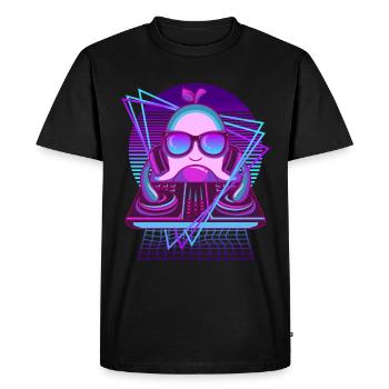 Vaporwave Avocat DJ Bureau Avocat - T-shirt Premium bio Homme - noir - Devant - Nico (187cm)