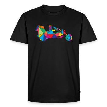 Trike Polygon Motorcycle Triker - Men's Premium Organic T-Shirt - black - Front - Nico (187cm)