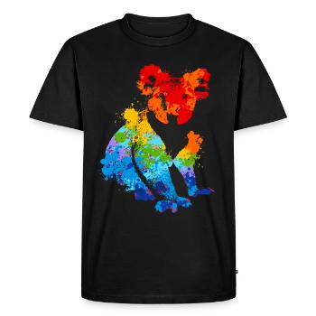 Koala Splash Art Animal Lover - T-shirt Premium bio Homme - noir - Devant - Nico (187cm)