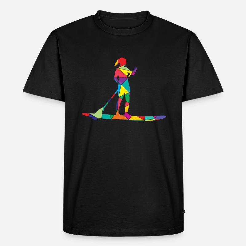 Stand Up Paddle Polygon SUP - T-shirt Premium bio Homme - noir