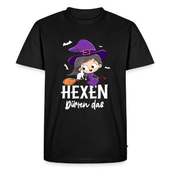 Hexen Dürfen Das - Männer Premium Bio T-Shirt - Schwarz - Vorne - Nico (187cm)
