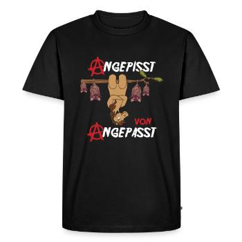 Pissed off by Adapted Be Different Horse - Men's Premium Organic T-Shirt - black - Front - Nico (187cm)