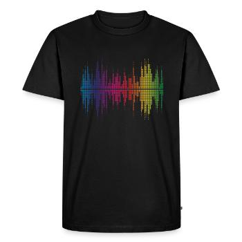 Sound Engineer Music Audio Technician Audio Wave - Men's Premium Organic T-Shirt - black - Front - Nico (187cm)