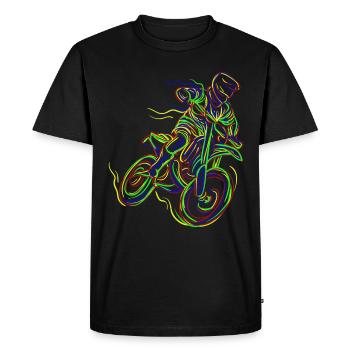 Motocross Enduro Supermoto Bike Dirt Bike Art - T-shirt Premium bio Homme - noir - Devant - Nico (187cm)