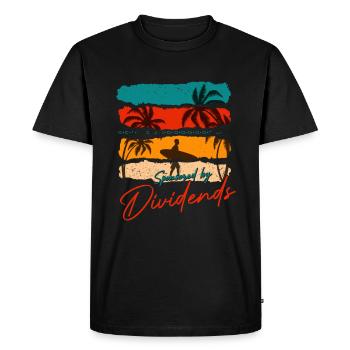 Sponsored by dividends - Men's Premium Organic T-Shirt - black - Front - Nico (187cm)