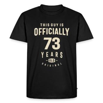 73 Years of Pure Awesomeness - 73rd Birthday - Men's Premium Organic T-Shirt - black - Front - Nico (187cm)