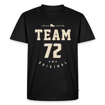 72 Years of Pure Awesomeness - 72nd Birthday - Men's Premium Organic T-Shirt - black - Front - Nico (187cm)
