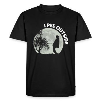 Je fais dehors - T-shirt Premium bio Homme - noir - Devant - Nico (187cm)