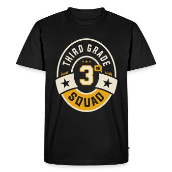 Troisième équipe de l’équipe de 3e année pour la rentrée scolaire - T-shirt Premium bio Homme - noir - Devant - Nico (187cm)
