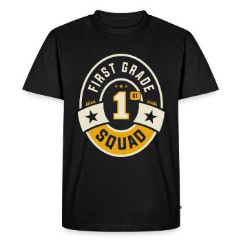 First 1st Grade Squad Team Back To School - Men's Premium Organic T-Shirt - black - Front - Nico (187cm)