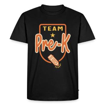 Team Pre-K Back to School Pre Kindergarten - Men's Premium Organic T-Shirt - black - Front - Nico (187cm)