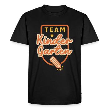 Team Kindergarten Teacher Student Back to School - Men's Premium Organic T-Shirt - black - Front - Nico (187cm)