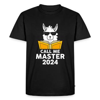 Appelez-moi Master 2024 Alpaga - T-shirt Premium bio Homme - noir - Devant - Nico (187cm)