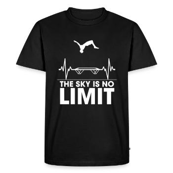 Le ciel est sans limite Trampoline Trampoline Turner - T-shirt Premium bio Homme - noir - Devant - Nico (187cm)