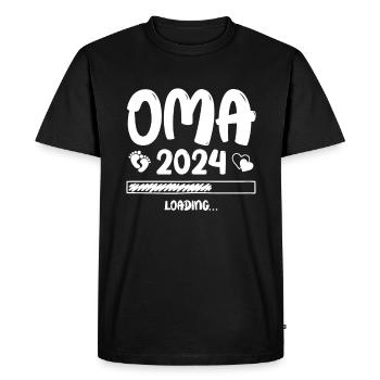Chargement de grand-mère 2024 - T-shirt Premium bio Homme - noir - Devant - Nico (187cm)