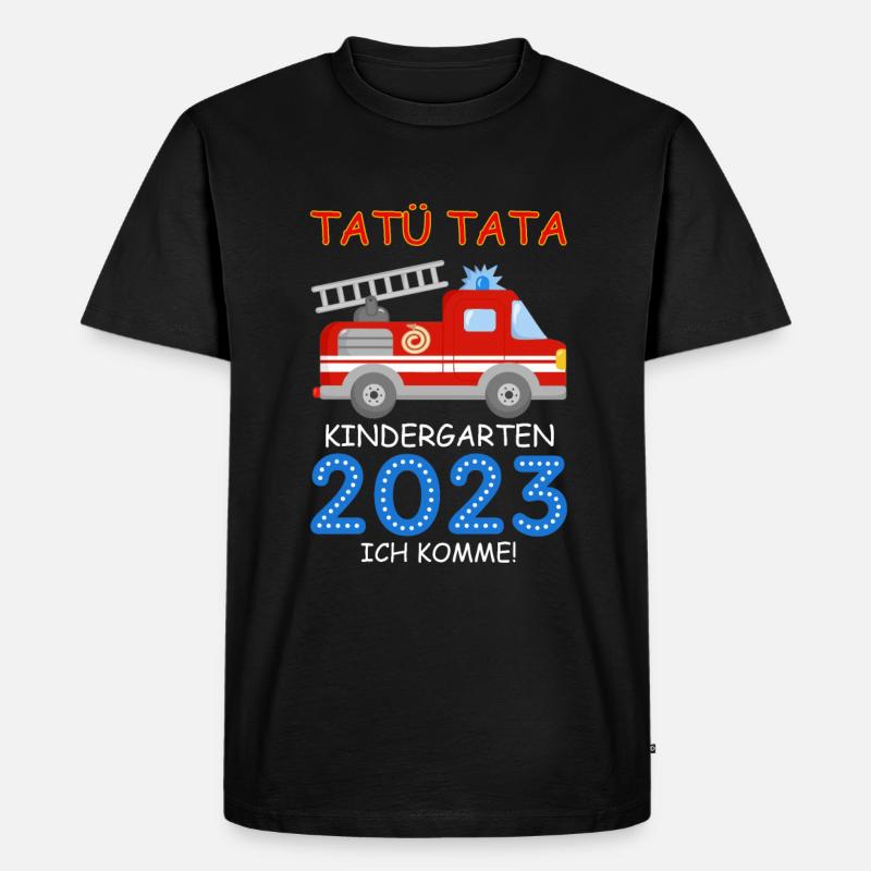 Kindergarten 2023 - Männer Premium Bio T-Shirt - Schwarz