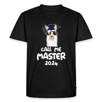 Appelez-moi Master 2024 Alpaga - T-shirt Premium bio Homme - noir - Devant - Nico (187cm)