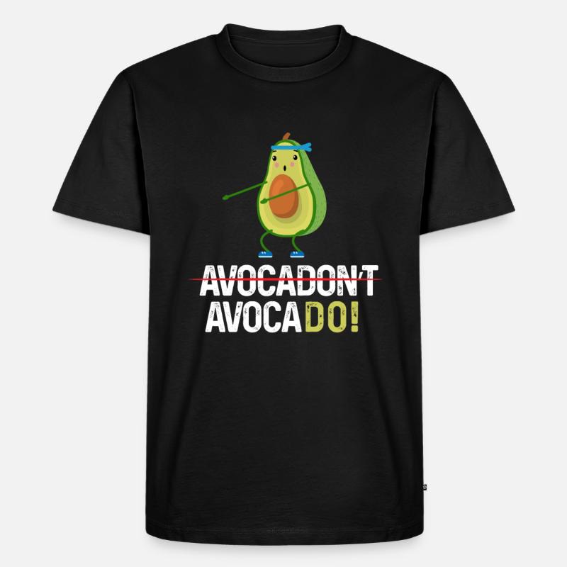 Avocadon't Avocado Trainingshirt - Männer Premium Bio T-Shirt - Schwarz
