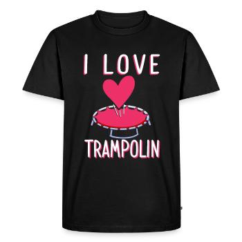 J’adore le trampoline Trampoline Gymnaste - T-shirt Premium bio Homme - noir - Devant - Nico (187cm)