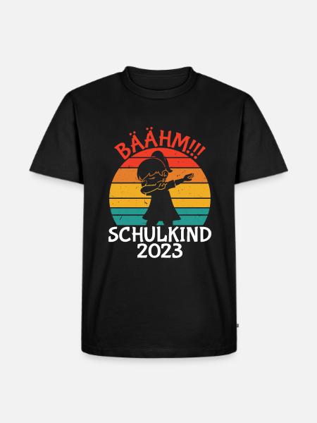 Schulkind 2023 Einschulung - Männer Premium Bio T-Shirt - Schwarz