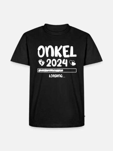 Onkel Loading 2024 Onkel - Männer Premium Bio T-Shirt - Schwarz