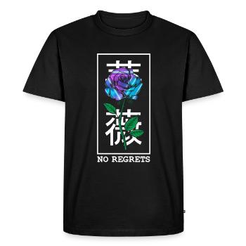 Pas de regrets Rose - T-shirt Premium bio Homme - noir - Devant - Nico (187cm)