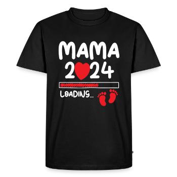 Mama Loading 2024 - Men's Premium Organic T-Shirt - black - Front - Nico (187cm)