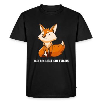 I'm just a fox Smart fox - Men's Premium Organic T-Shirt - black - Front - Nico (187cm)