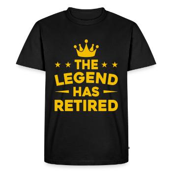 The legend retires - Men's Premium Organic T-Shirt - black - Front - Nico (187cm)