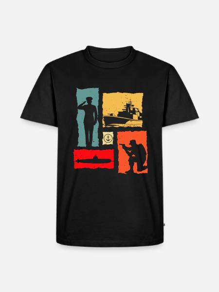 Soldier Retro - Men's Premium Organic T-Shirt - black