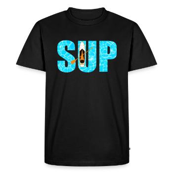 SUP Stand Up Paddle - Männer Premium Bio T-Shirt - Schwarz - Vorne - Nico (187cm)