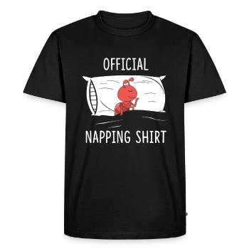Official Napping Shirt Ant - Men's Premium Organic T-Shirt - black - Front - Nico (187cm)