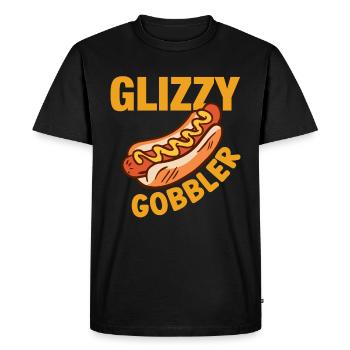 Manger des hot-dogs - pour les amateurs de délicieux hot-dogs - T-shirt Premium bio Homme - noir - Devant - Nico (187cm)