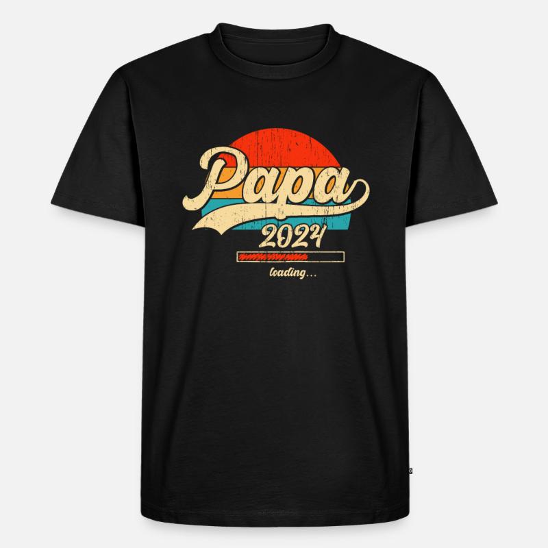 Papa Loading 2024 - Men's Premium Organic T-Shirt - black