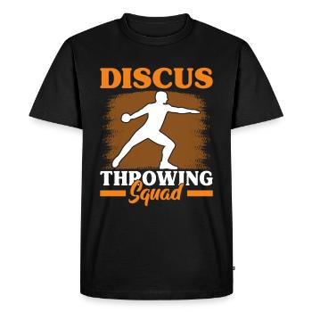 Discus throwing - with momentum to success - Men's Premium Organic T-Shirt - black - Front - Nico (187cm)