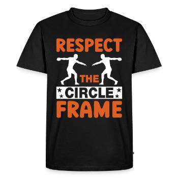 Discus throwing - with momentum to success - Men's Premium Organic T-Shirt - black - Front - Nico (187cm)