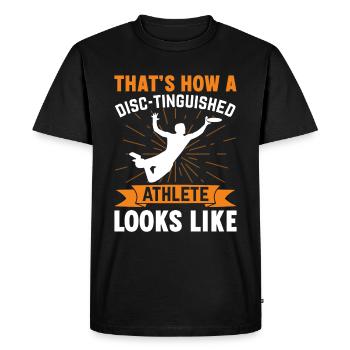 Discus throwing - with momentum to success - Men's Premium Organic T-Shirt - black - Front - Nico (187cm)