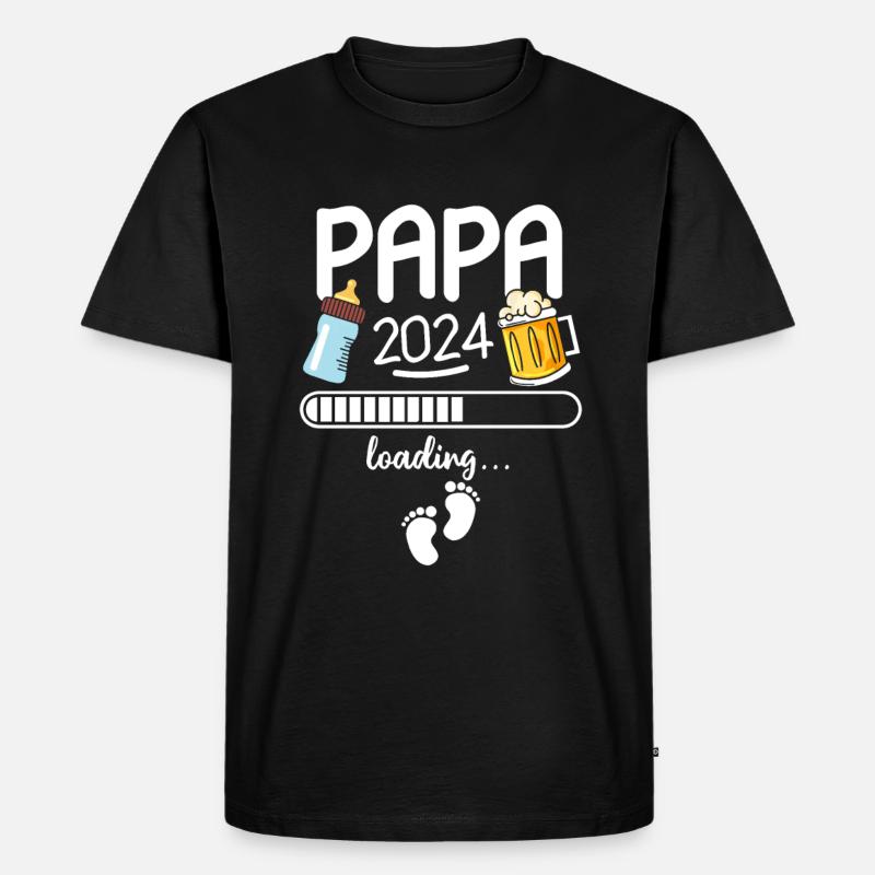 Daddy 2024 Loading - Men's Premium Organic T-Shirt - black