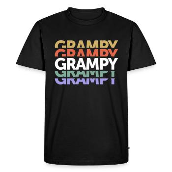 Grampy Legendary Love Grandpa Father's Day - Men's Premium Organic T-Shirt - black - Front - Nico (187cm)
